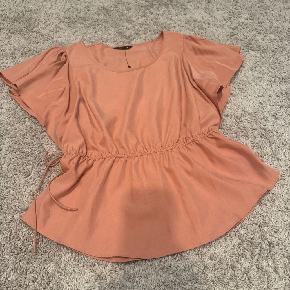 Women’s Express Flutter Peplum Top, Size Small